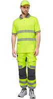 Футболка-поло сигнальная 'Фликер' фл.-желтая