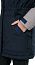 Куртка женская утепленная рабочая Альфа синяя с серым
